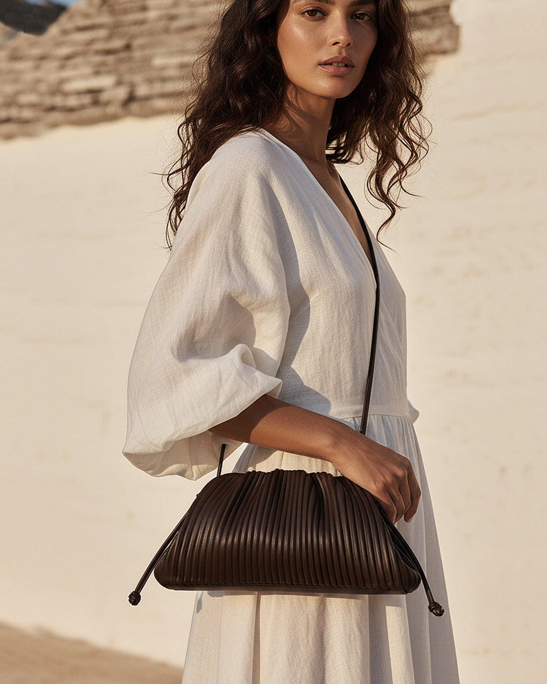 Borsa ARIEL Testa di moro