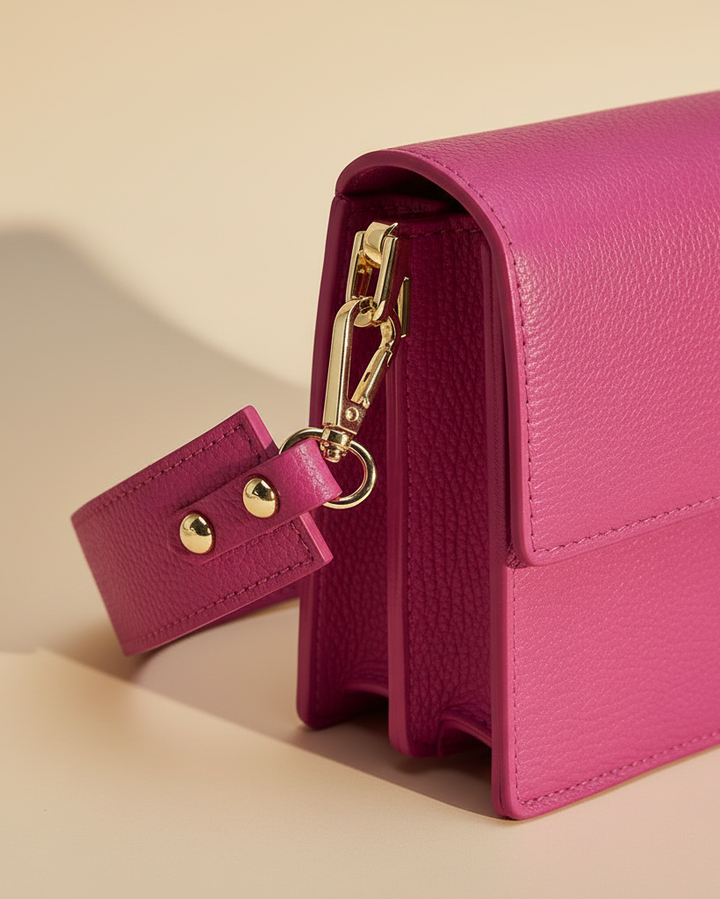 Borsa fucsia - dettaglio hardware