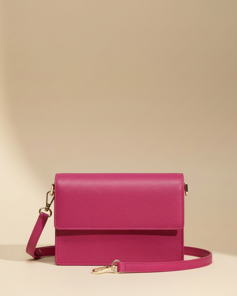 Borsa fucsia - tracolla liscia