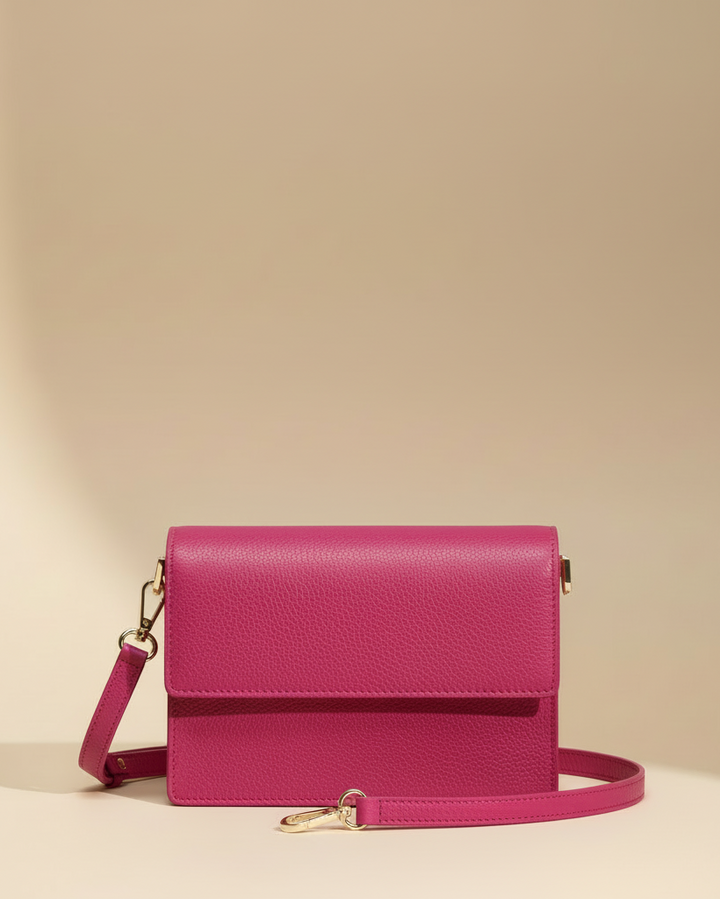 Borsa fucsia - tracolla liscia