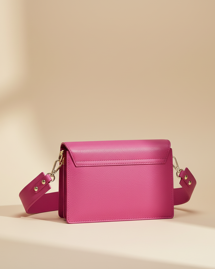 Borsa fucsia - vista posteriore