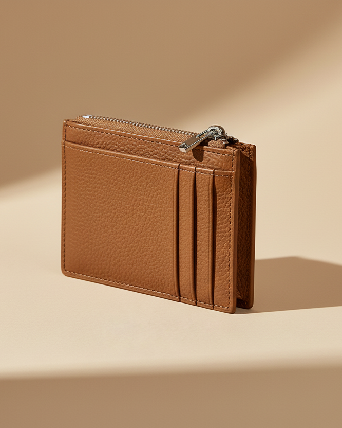 Portafoglio erica cuoio