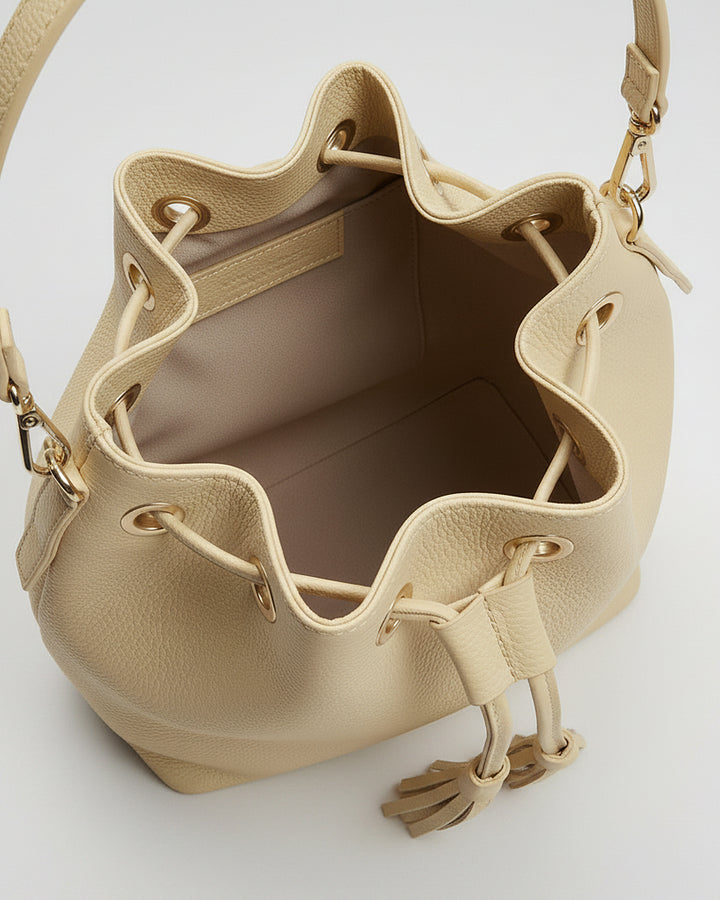 LINDA Butter Yellow Bucket Bag