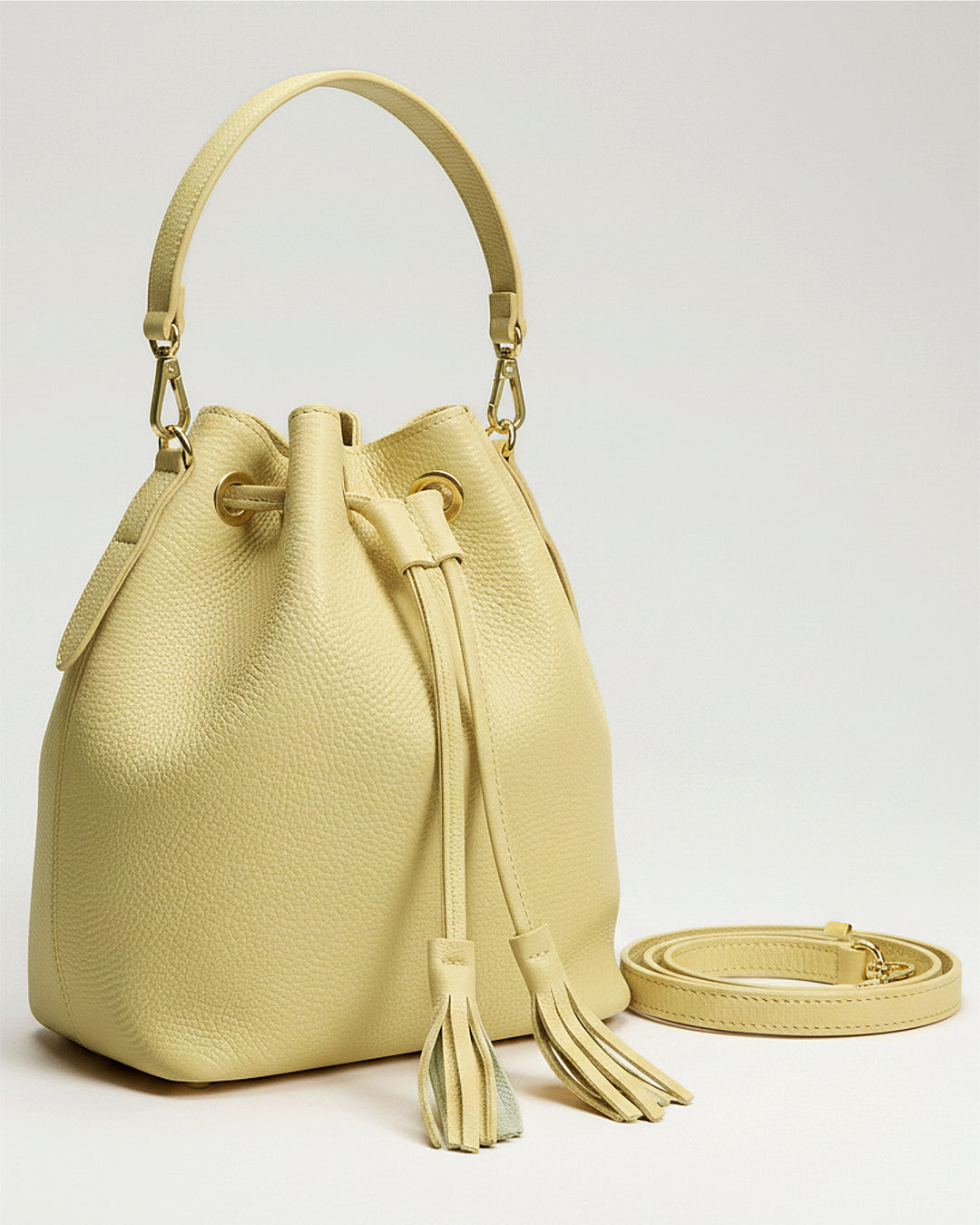 LINDA Butter Yellow Bucket Bag