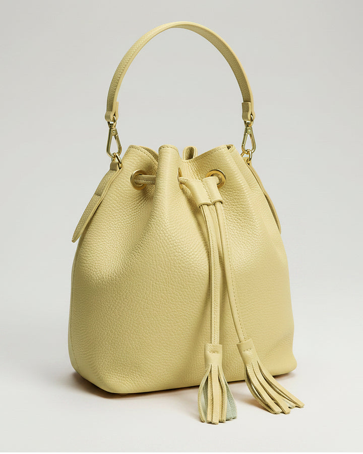 LINDA Butter Yellow Bucket Bag