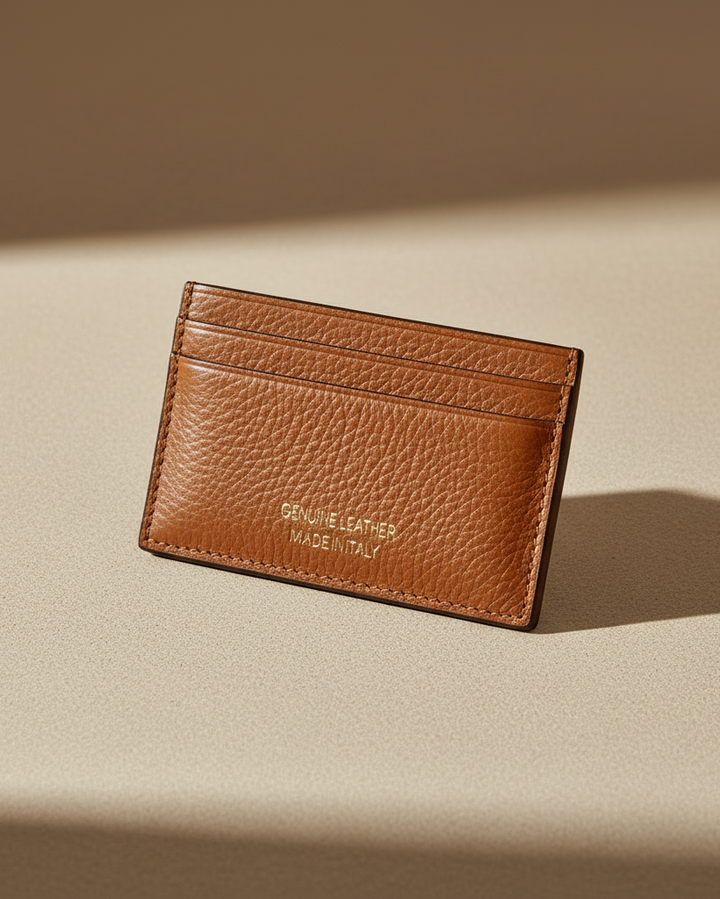 Porta carte cuoio