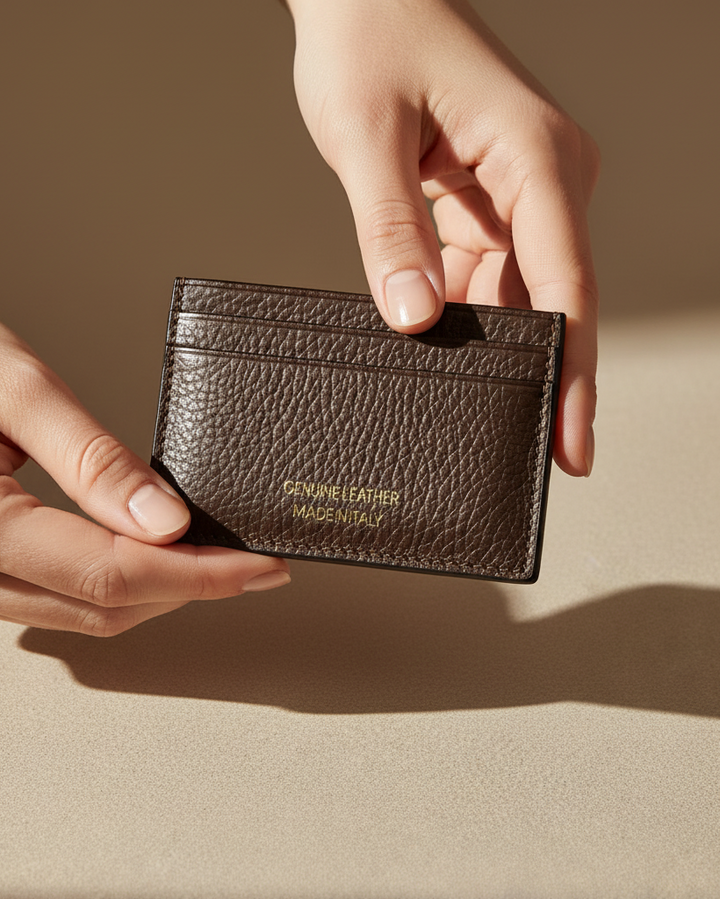 Porta carte testa di moro