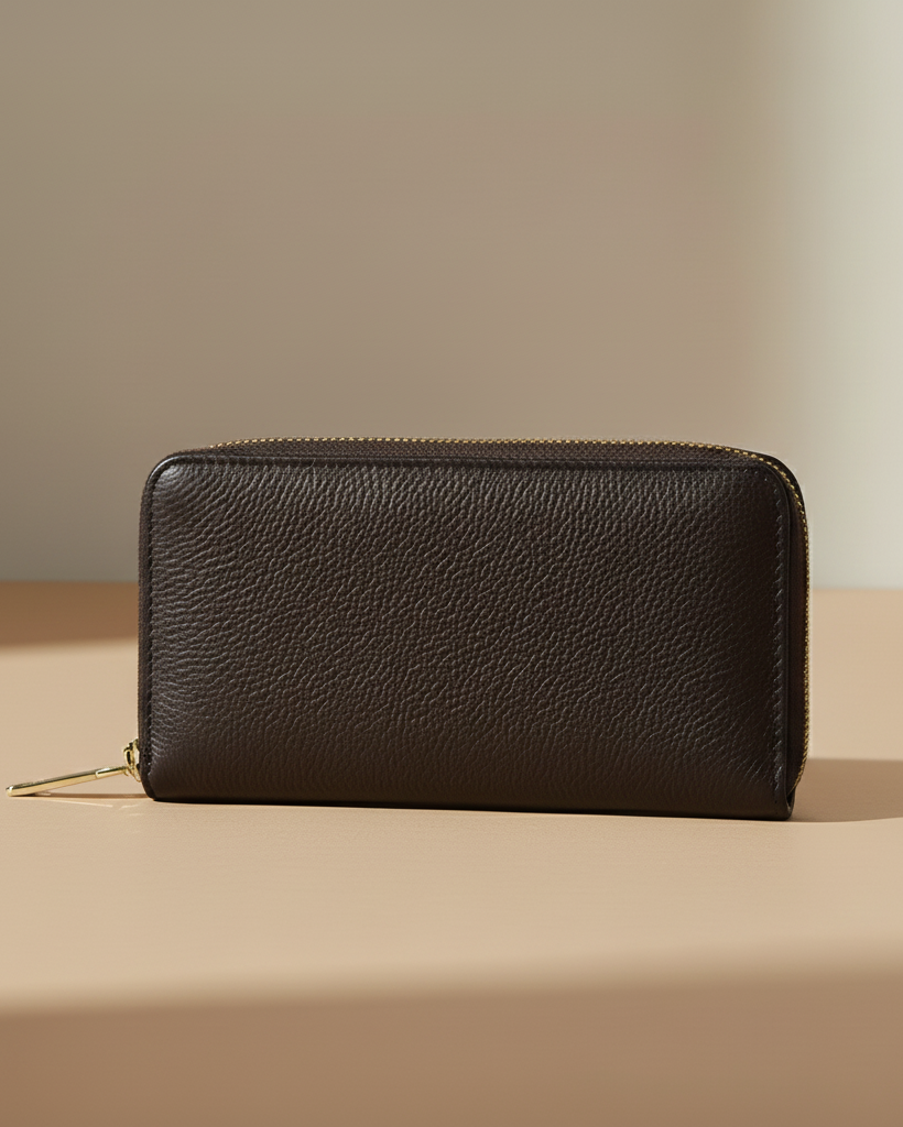 Portafoglio zip l testa di moro