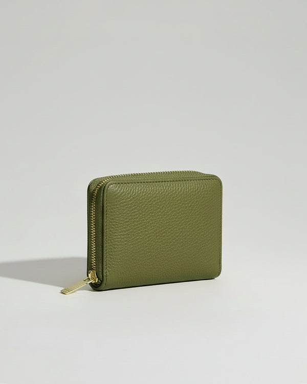 Portafoglio Zip S Verde Oliva