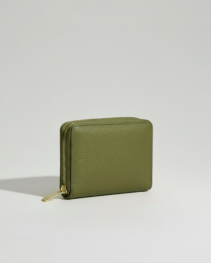Portafoglio Zip S Verde Oliva